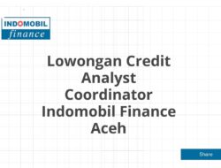 Lowongan Credit Analyst Coordinator Indomobil Finance Aceh Tahun 2025 (Apply Now)