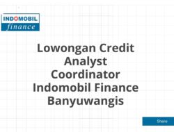 Lowongan Credit Analyst Coordinator Indomobil Finance Banyuwangis Tahun 2025 (Apply Now)