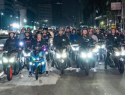 Rombongan AEROX Ramaikan Jakarta: Ribuan Bikers Gelar Night Ride Spektakuler